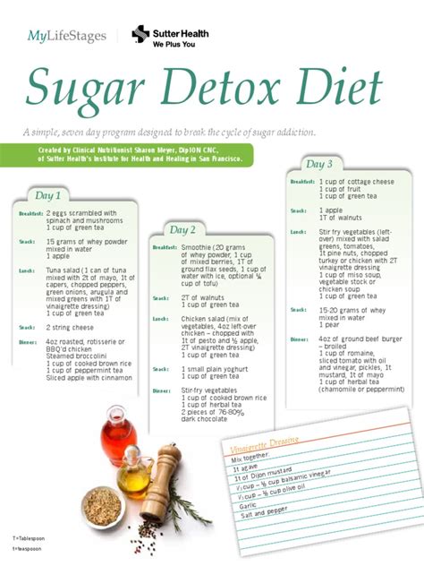Sugar Detox Diet Plan Salad Foods Free 30 Day Trial Scribd