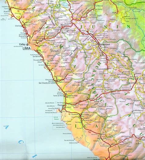 03a Mapa Vial Del Perú Edición 2007 Road Map Of Peru 2007 Edition