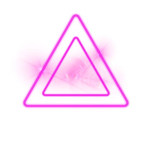 Neon Double Green Triangle With Flare Effect Free Png Citypng