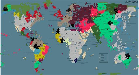 Map Of My Civ 5 Ainu Playthrough In 2042 With The Ynaemp True Start