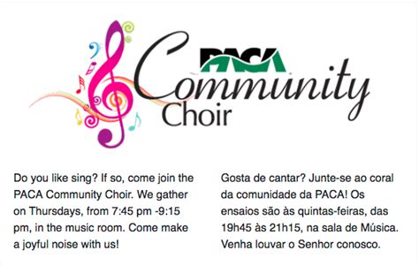 Invitation To Join The Choir