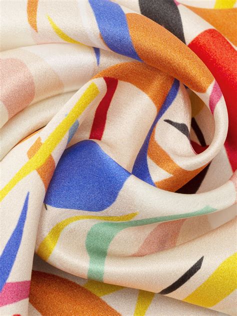 Printed Silk Satin Fabric Custom Natural Silk Textiles