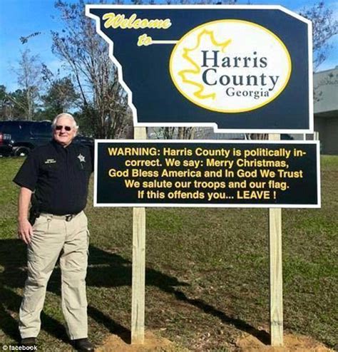Harris County Sheriff Posts Politically Incorrect Sign In