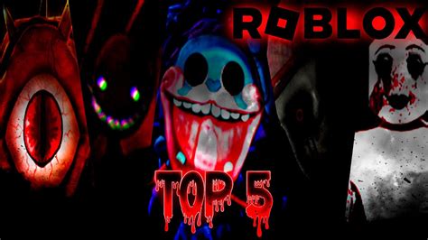 Los 5 Mejores Juegos De Terror De Roblox Youtube