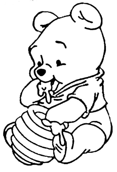 Winnie Pooh Bebe Para Colorear En Linea Colorear Imágenes