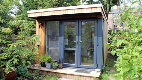 Small Garden Office Built In Central London By Garden Lodges Using