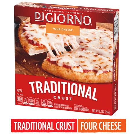 Digiorno Traditional Crust Four Cheese Small Sized Frozen Pizza 92 Oz
