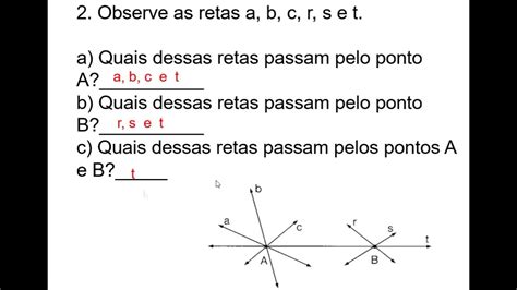 Exercicios Sobre Ponto Reta E Plano