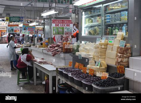 Peru Lima Mercado Central Market Stock Photo Alamy