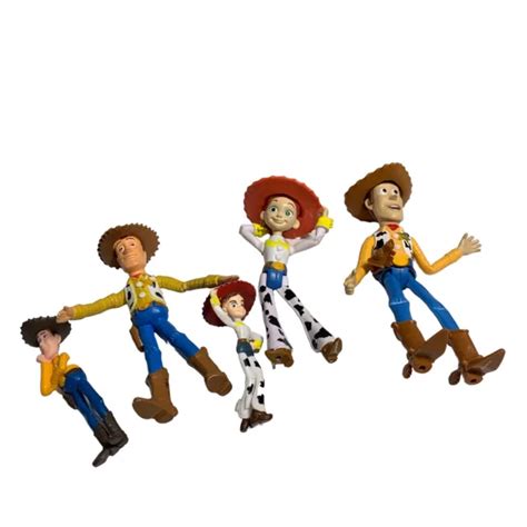 Disney Pixar Toy Story 2 Woody And Jessie Figures Assortment Lot Of 5