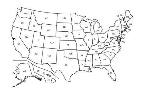 Blank Map Of Us High Quality And Canada Geography Blog Usa States Map