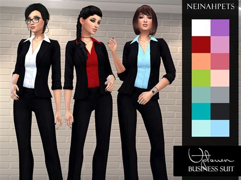 Uptown Business Suit By Neinahpets From Tsr • Sims 4 Downloads
