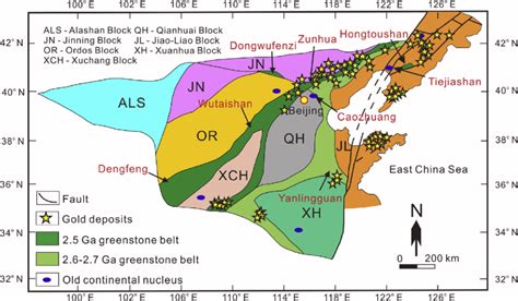 Archean Tectonic Framework Of The North China Craton Showing The Major