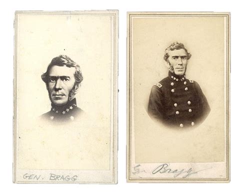 1860s Civil War Carte De Visite General Bragg 2