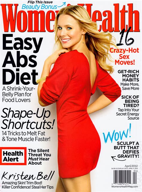 Fashion Of This Week Kristen Bell Hot In Womens Health Magazine
