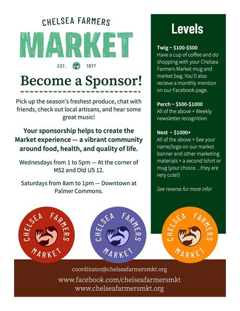 Become A Sponsorvolunteer Chelsea Farmers Market