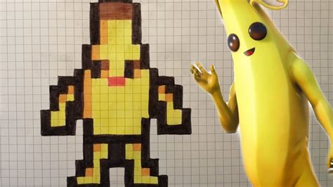 Pixel Art Skin Fortnite Comment Dessiner Le Skin Banane Facilement My