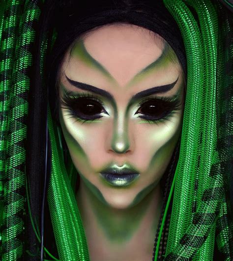 Alien Makeupcostume Alien Halloween Makeup Alien Makeup Halloween