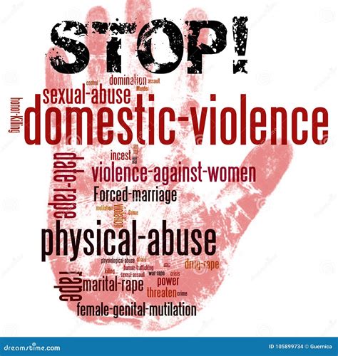 Stop Domestic Violence Against Women Stock Photo Image Of Stop Brand