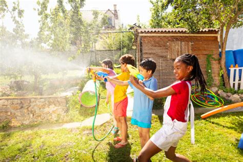 Water Gun Fight Stock Photos Pictures And Royalty Free Images Istock