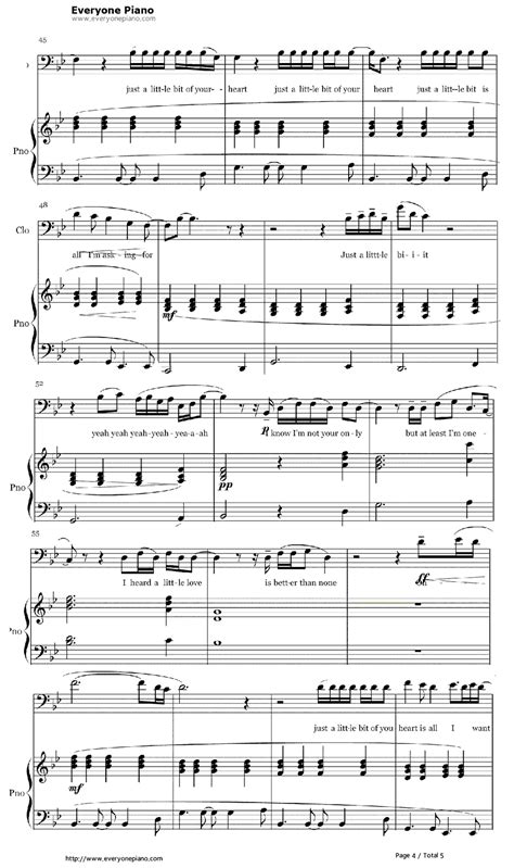 Free Just A Little Bit Of Your Heart Ariana Grande Piano Sheet Music Preview 4 Free Piano