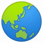 Globe Asia Icon Australia Google Showing Clipart