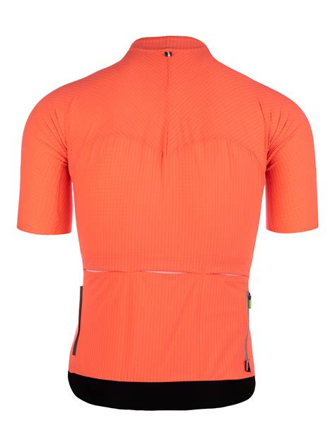 q36 5 mens short sleeve jersey l1 pinstripe x coral orange
