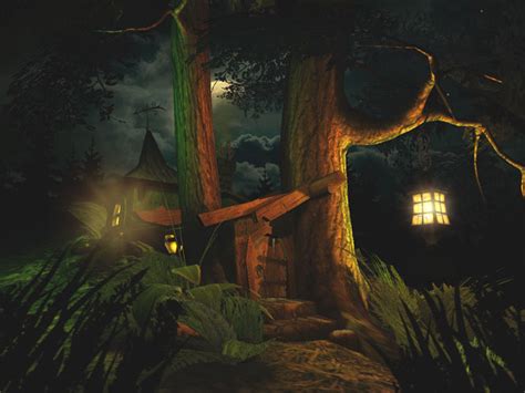 Fantasy 3d Screensavers Fantasy Moon Spooky 3d