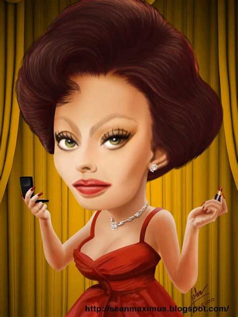 Sophia Loren Caricature Celebrity Caricatures Caricature Artist