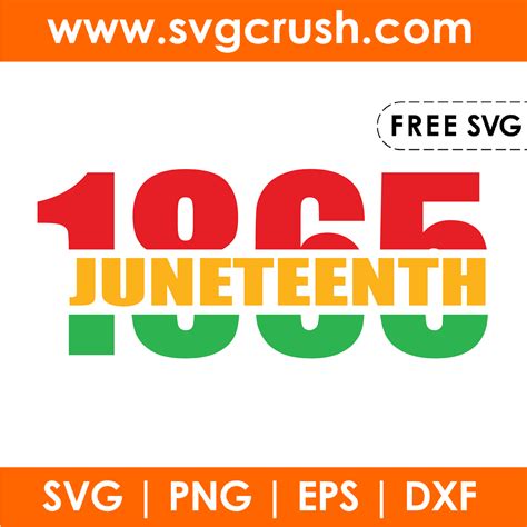 Free Juneteenth Svg Cut Files