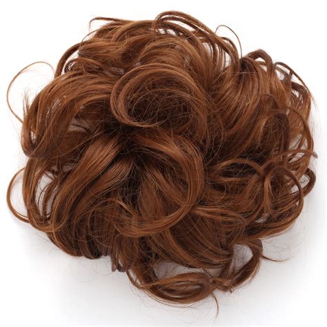Onedor Synthetic Messy Hair Bun Extension Chignon Hair Piece 12 Light Brown