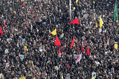 Millions Mourn Slain Iranian General In Tehran Chant Death To