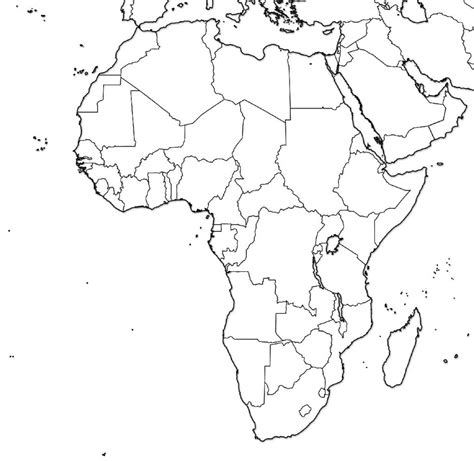 Africa Political Map Outline