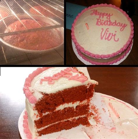 Over medium heat bring to a slow boil while stirring constantly (use a wisk). Red velvet cake with cream cheese icing. Made for Vivianne ...
