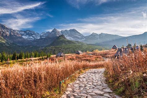 Stunning Footpath In The Tatra Mountains In Autumn Stock Photo Image