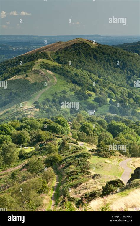 View Looking South Along The Malvern Hills Towards Herefordshire Beacon