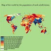 World map of the population for each subdivision : r/MapPorn