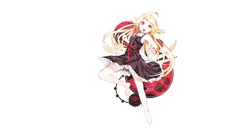 Wallpaper Illustration Blonde Long Hair Monogatari Series Anime Girls Oshino Shinobu