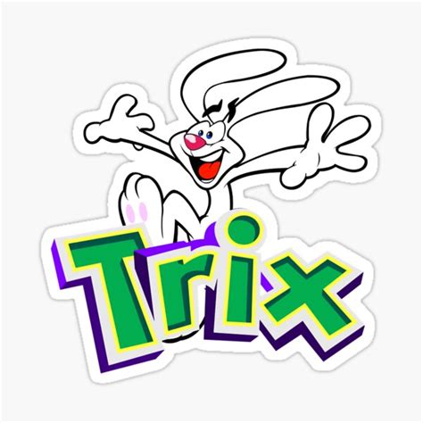 Trix Rabbit Sticker For Sale By Lewisdynette Redbubble