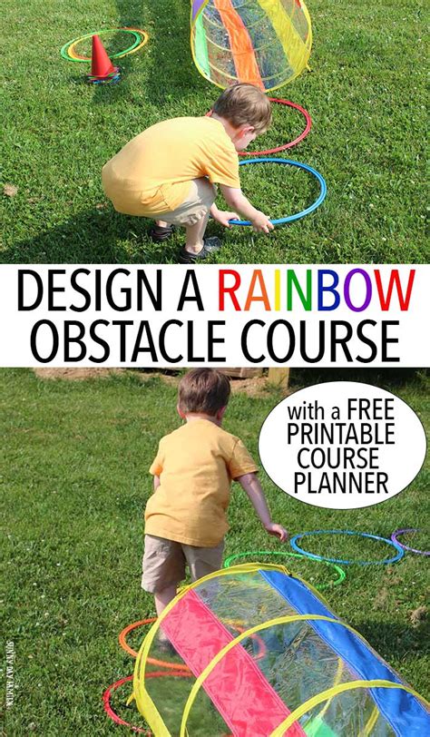 Let Kids Build A Backyard Obstacle Course With Free Printables Sunny