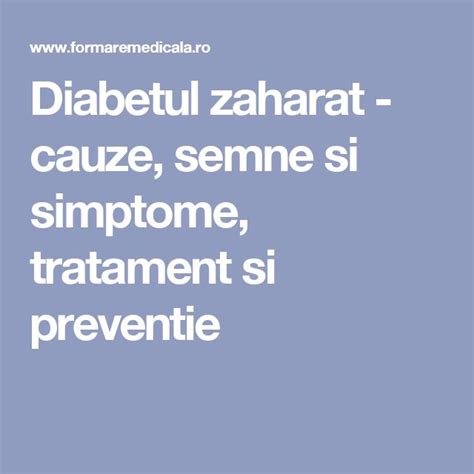Diabetul Zaharat Cauze Semne Si Simptome Tratament Si Preventie Health Sis