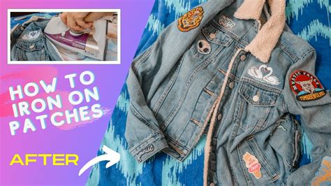 How To Apply Iron On Patches On Denim Jacket Diy Easy And Quick