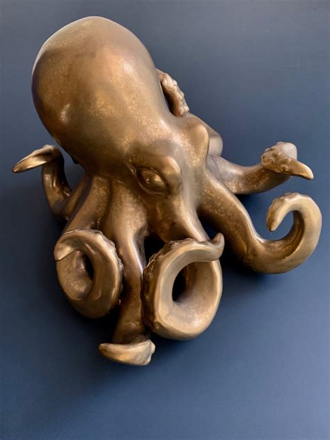 Ceramic Octopus In Gold Go Home Unusual Decor And Ts