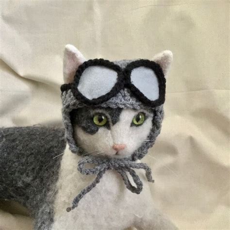 Aviator Hat Aviator Cap Cat Hat Cat Costumes Pet Costumes Etsy