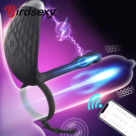 Electric Shock Men Cock Vibrator For Couple Sex Toys Women Vaginal Clit Stimulator Masturbation