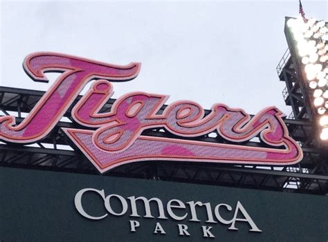 Detroit Tigers Pink Out The Park Pink Out Fight Like A Girl Pink