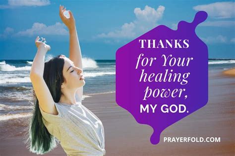 Thank You God For Healing Me Prayers Prayer Fold