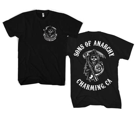 Officially Licensed Sons Of Anarchy Soa Full Ca Backprint T Shirt S Xxl