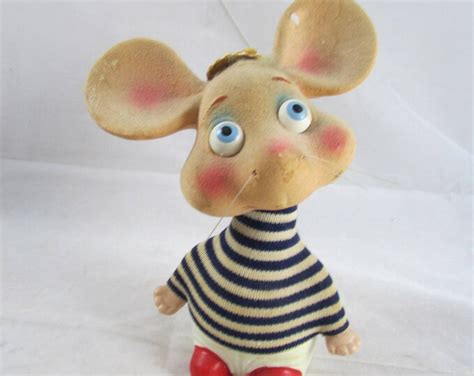 Topo Gigio Rossini Japan Bobble Head Nodder Mouse Ceramic Rare Etsy España