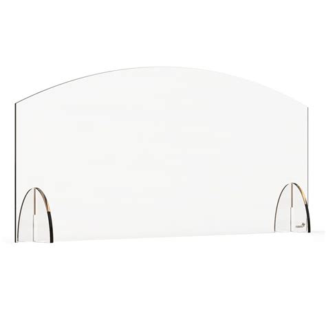 Rosseto AG Freestanding Safety Shield L X H Acrylic Clear